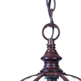 Dark Brown Cage Hanging Light - Homeroots - Flyclothing LLC