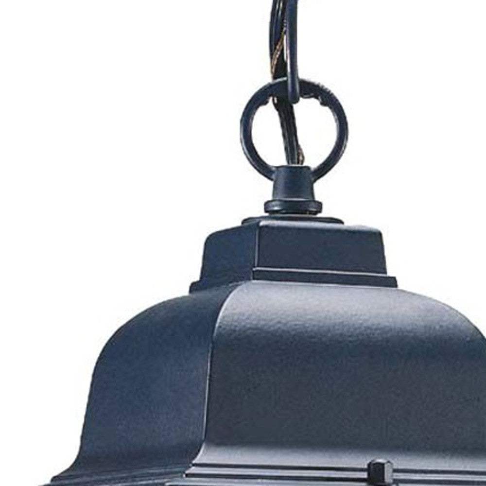 Matte Black Window Pane Lantern Hanging Light - Homeroots - Flyclothing LLC