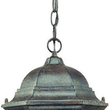 Two Light Antique Black Carousel Lantern Hanging Light - Homeroots