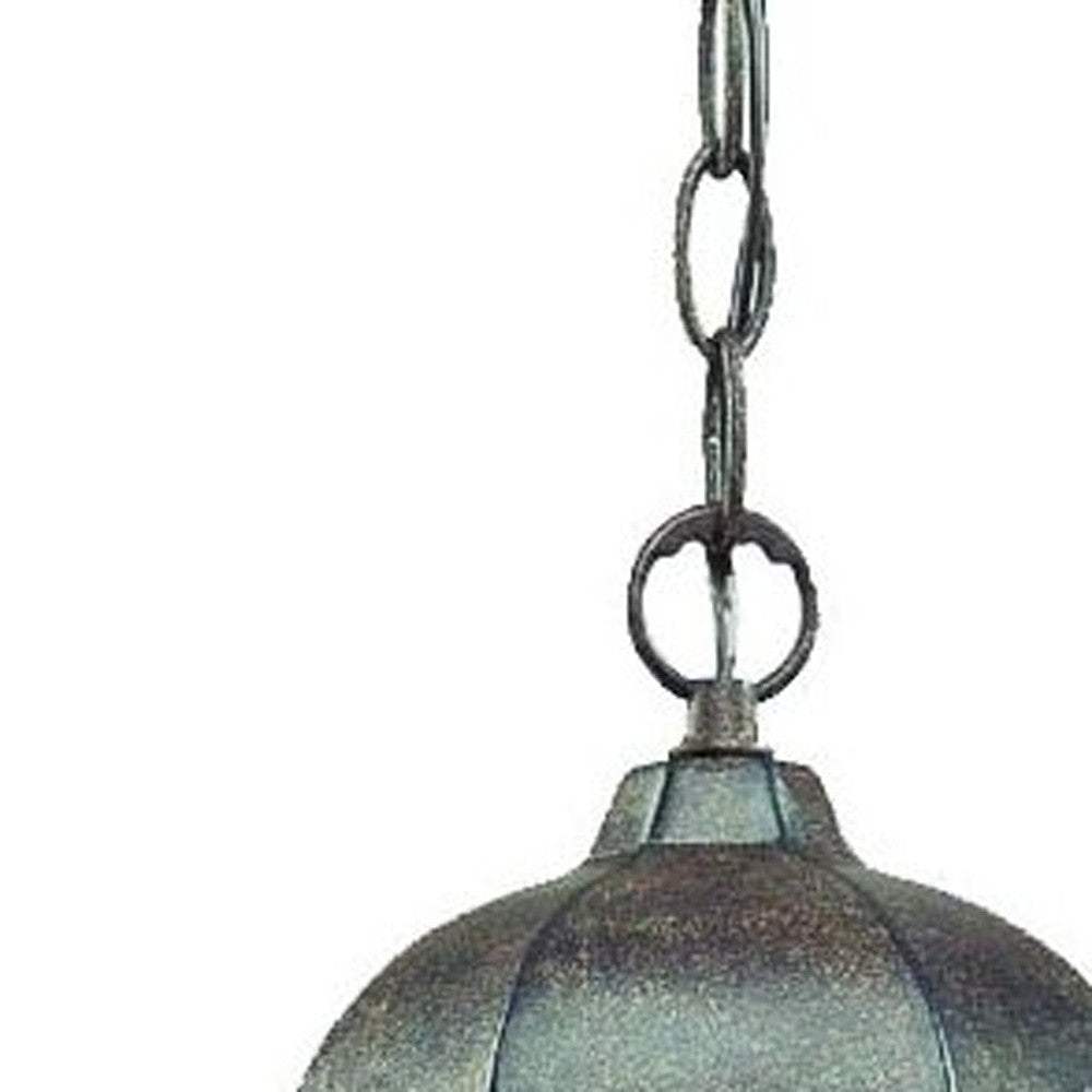 Two Light Antique Black Carousel Lantern Hanging Light - Homeroots - Flyclothing LLC