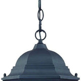 Two Light Matte Black Carousel Lantern Hanging Light - Homeroots
