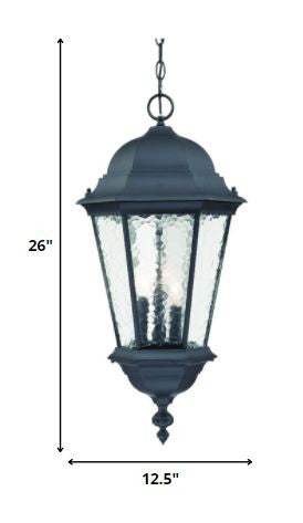 Telfair 3-Light Matte Black Hanging Light - Homeroots - Flyclothing LLC