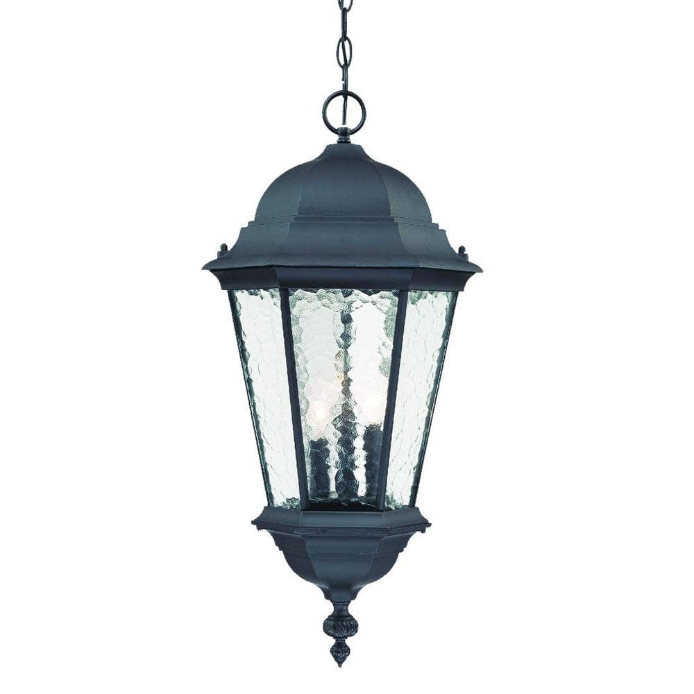 Telfair 3-Light Matte Black Hanging Light - Homeroots