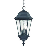 Telfair 3-Light Matte Black Hanging Light - Homeroots