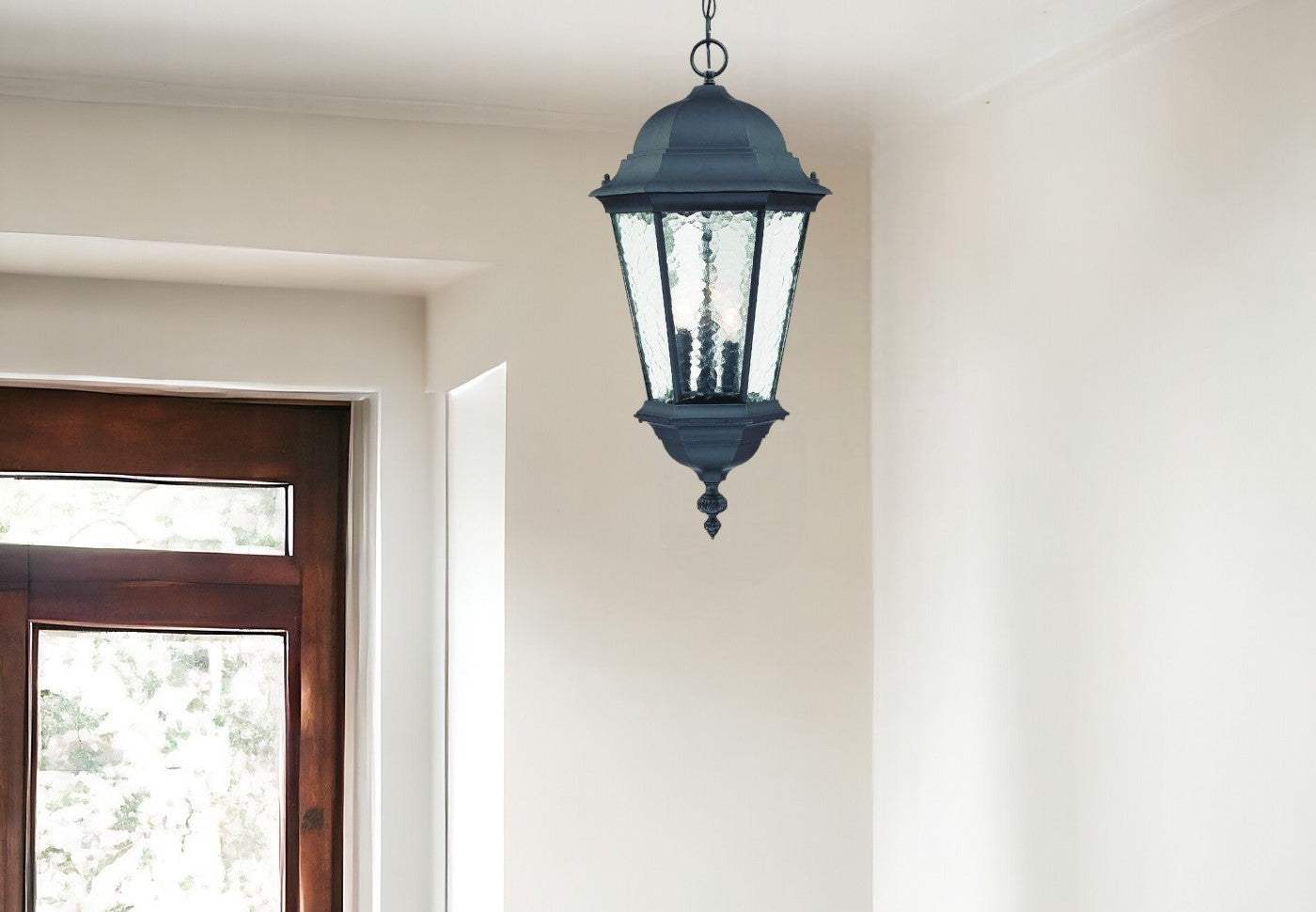 Telfair 3-Light Matte Black Hanging Light - Homeroots - Flyclothing LLC