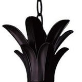 Clear and Black Three Light Pineapple Outdoor Hanging Pendent Light - Homeroots - Flyclothing LLC