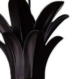 Clear and Black Three Light Pineapple Outdoor Hanging Pendent Light - Homeroots - Flyclothing LLC