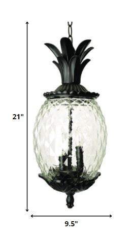 Lanai 3-Light Black Coral Hanging Light - Homeroots - Flyclothing LLC