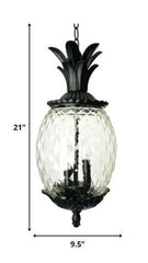Lanai 3-Light Black Coral Hanging Light - Homeroots