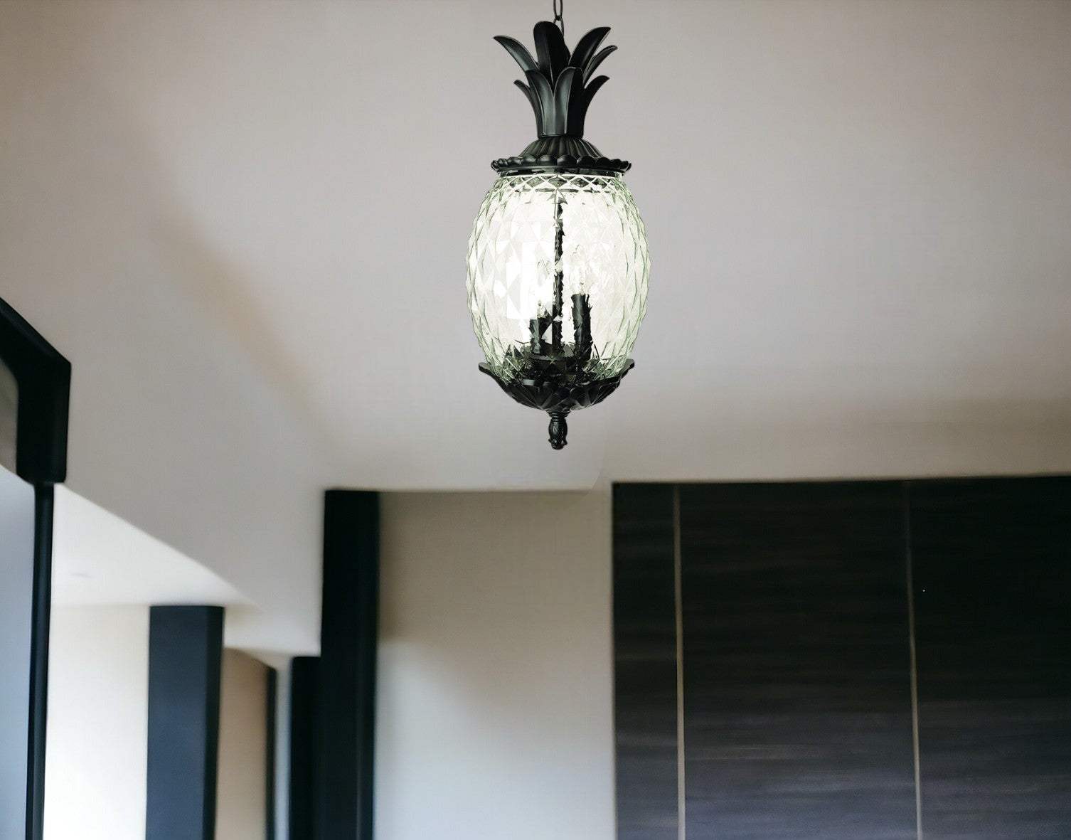 Lanai 3-Light Black Coral Hanging Light - Homeroots - Flyclothing LLC