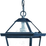 Matte Black Hanging Lantern Light - Homeroots