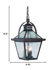 Bay Street 3-Light Architectural Bronze Hanging Light - Homeroots