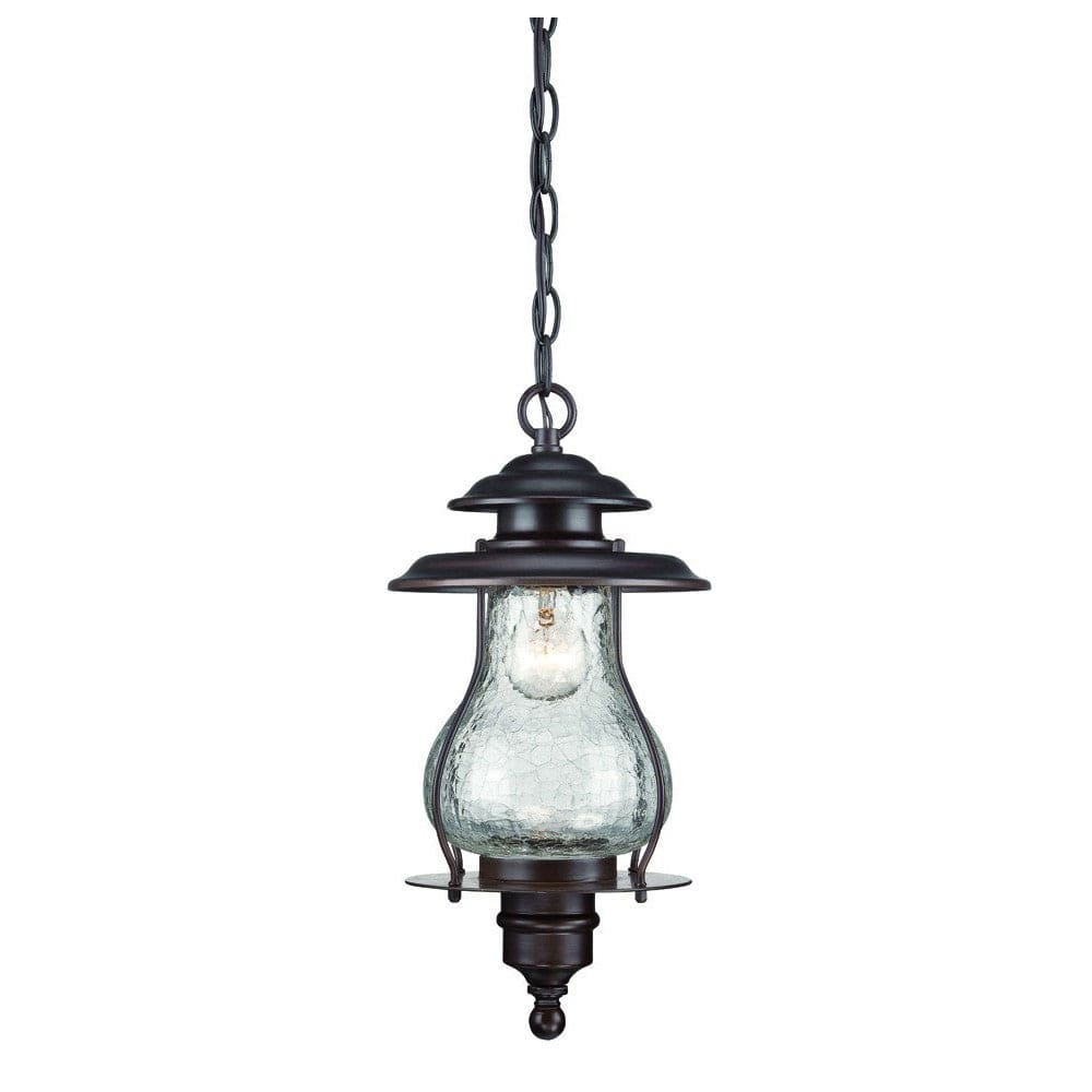 Antique Bronze Oil Lantern Hanging Light - Homeroots