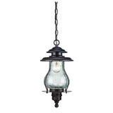 Antique Bronze Oil Lantern Hanging Light - Homeroots