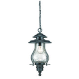 Matte Black Oil Lantern Hanging Light - Homeroots