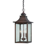 St. Charles 3-Light Acopper Patina Hanging Light - Homeroots