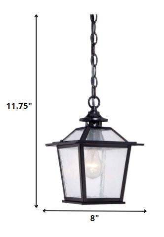 Matte Black Terrarium Shape Hanging Light - Homeroots - Flyclothing LLC
