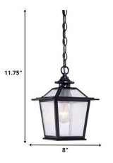 Matte Black Terrarium Shape Hanging Light - Homeroots - Flyclothing LLC