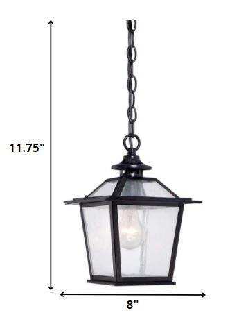 Matte Black Terrarium Shape Hanging Light - Homeroots - Flyclothing LLC