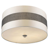 Harmony 3-Light Metallic Silver Pendant With Crystal Studded Platinum Sheen Shade - Homeroots - Flyclothing LLC