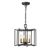 Rhian 4-Light Matte Black Pendant - Homeroots - Flyclothing LLC