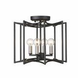 Rhian 4-Light Matte Black Pendant - Homeroots - Flyclothing LLC