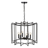 Rhian 8-Light Matte Black Pendant - Homeroots - Flyclothing LLC