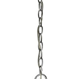 Isabella 4-Light Polished Nickel Drum Pendant With Crystal Accents - Homeroots
