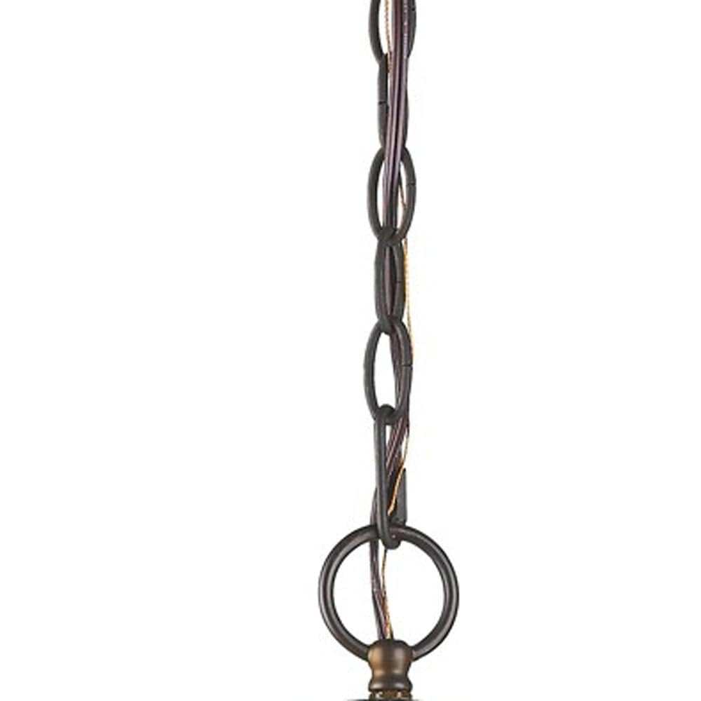 Olivia 1-Light Oil-Rubbed Bronze Crystal Globe Pendant - Homeroots - Flyclothing LLC