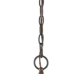 Olivia 1-Light Oil-Rubbed Bronze Crystal Globe Pendant - Homeroots
