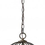 Aria 3-Light Oil-Rubbed Bronze Globe Pendant With Mother Of Pearl Accents - Homeroots - Flyclothing LLC