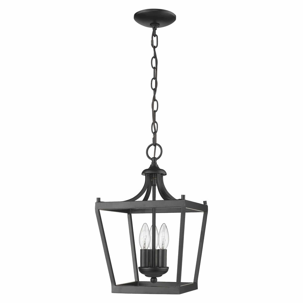 Vintage Black Metal Tapered Hanging Light - Homeroots - Flyclothing LLC
