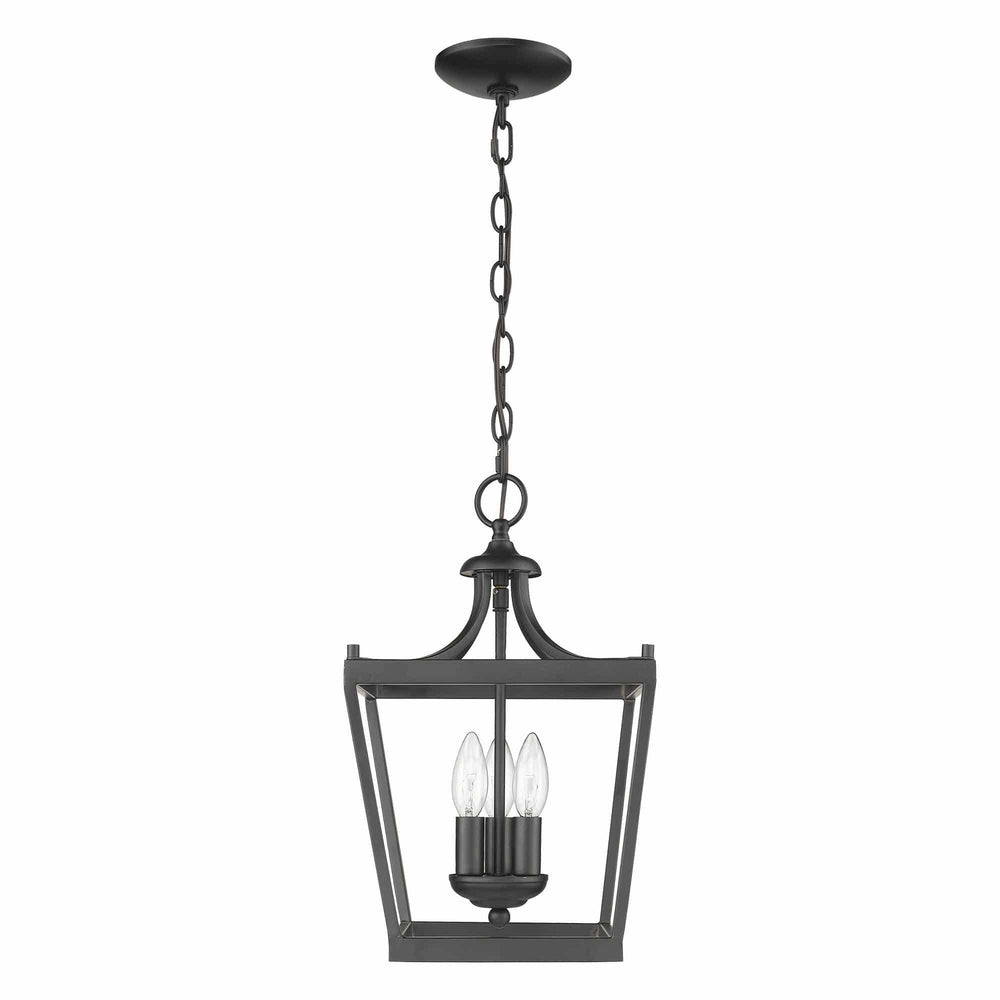 Vintage Black Metal Tapered Hanging Light - Homeroots - Flyclothing LLC