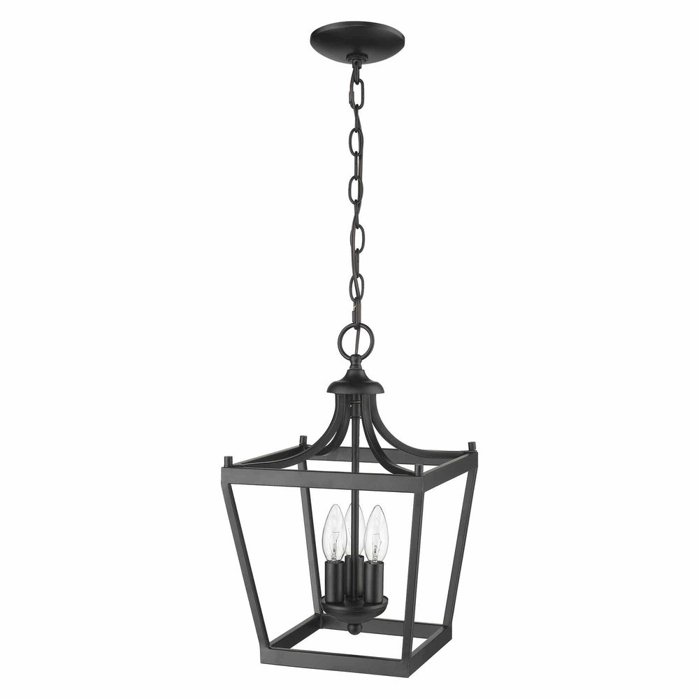 Vintage Black Metal Tapered Hanging Light - Homeroots - Flyclothing LLC