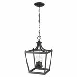 Vintage Black Metal Tapered Hanging Light - Homeroots - Flyclothing LLC