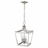 Vintage Silver Metal Tapered Hanging Light - Homeroots - Flyclothing LLC