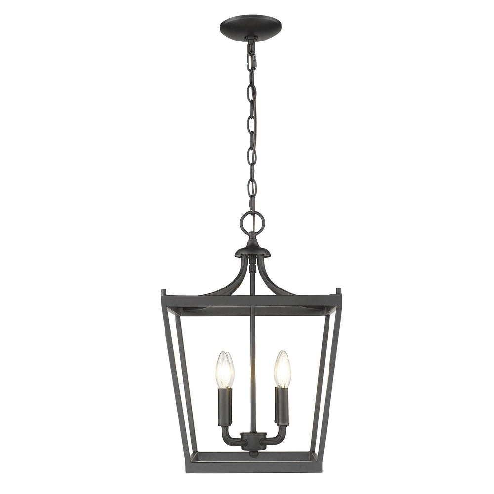 Kennedy 4-Light Matte Black Pendant - Homeroots - Flyclothing LLC