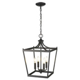 Kennedy 4-Light Matte Black Pendant - Homeroots - Flyclothing LLC
