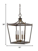 Kennedy 4-Light Oil-Rubbed Bronze Pendant - Homeroots - Flyclothing LLC