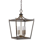 Kennedy 4-Light Oil-Rubbed Bronze Pendant - Homeroots