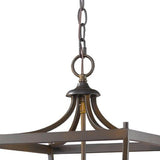 Kennedy 4-Light Oil-Rubbed Bronze Pendant - Homeroots