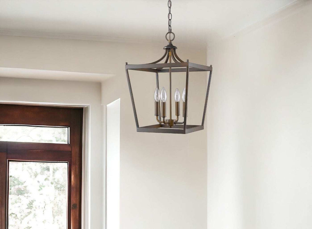 Kennedy 4-Light Oil-Rubbed Bronze Pendant - Homeroots - Flyclothing LLC