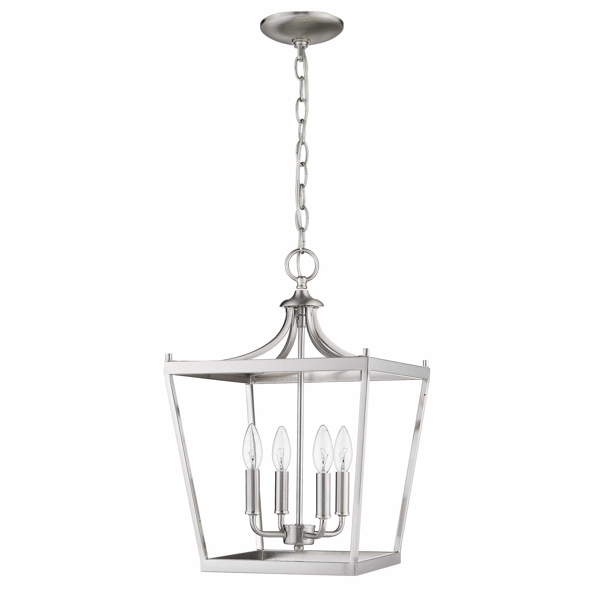 Kennedy 4-Light Satin Nickel Pendant - Homeroots