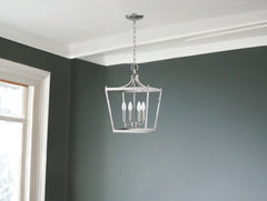 Kennedy 4-Light Satin Nickel Pendant - Homeroots