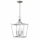 Kennedy 4-Light Satin Nickel Pendant - Homeroots