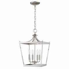 Kennedy 4-Light Satin Nickel Pendant - Homeroots