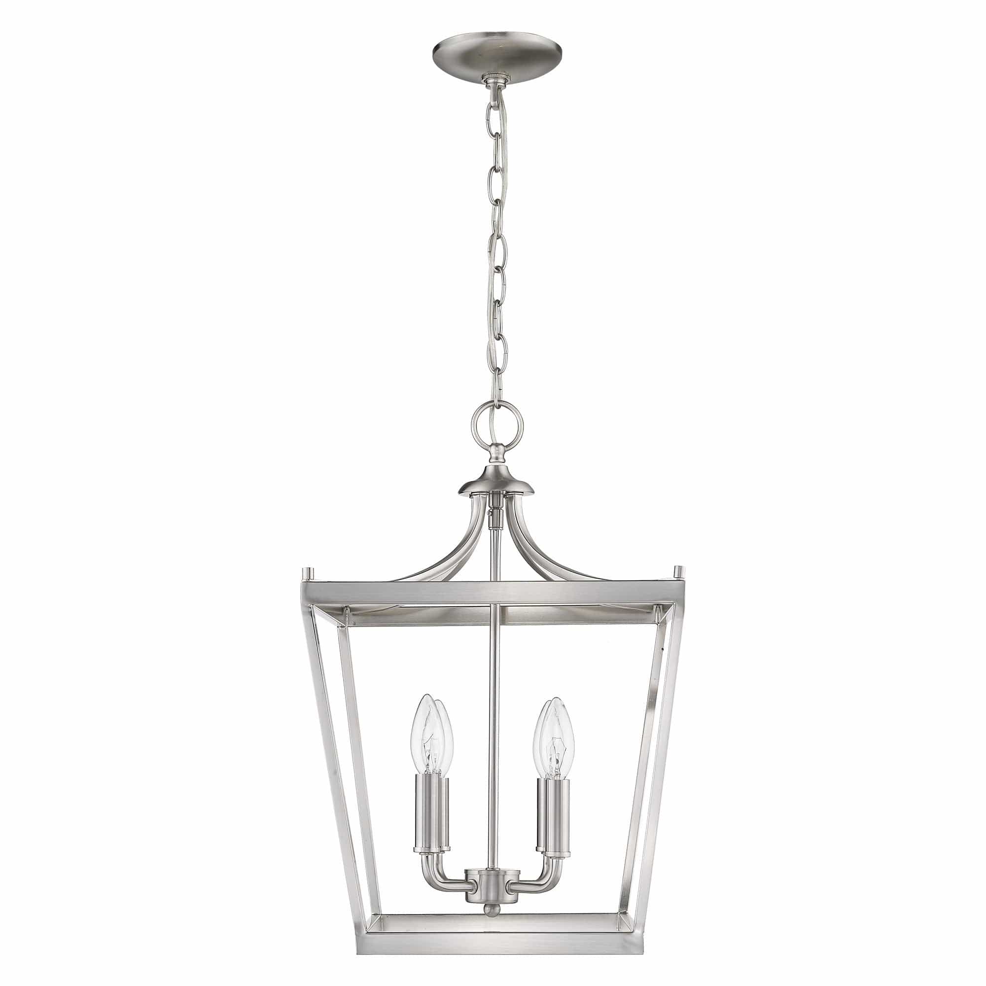 Kennedy 4-Light Satin Nickel Pendant - Homeroots