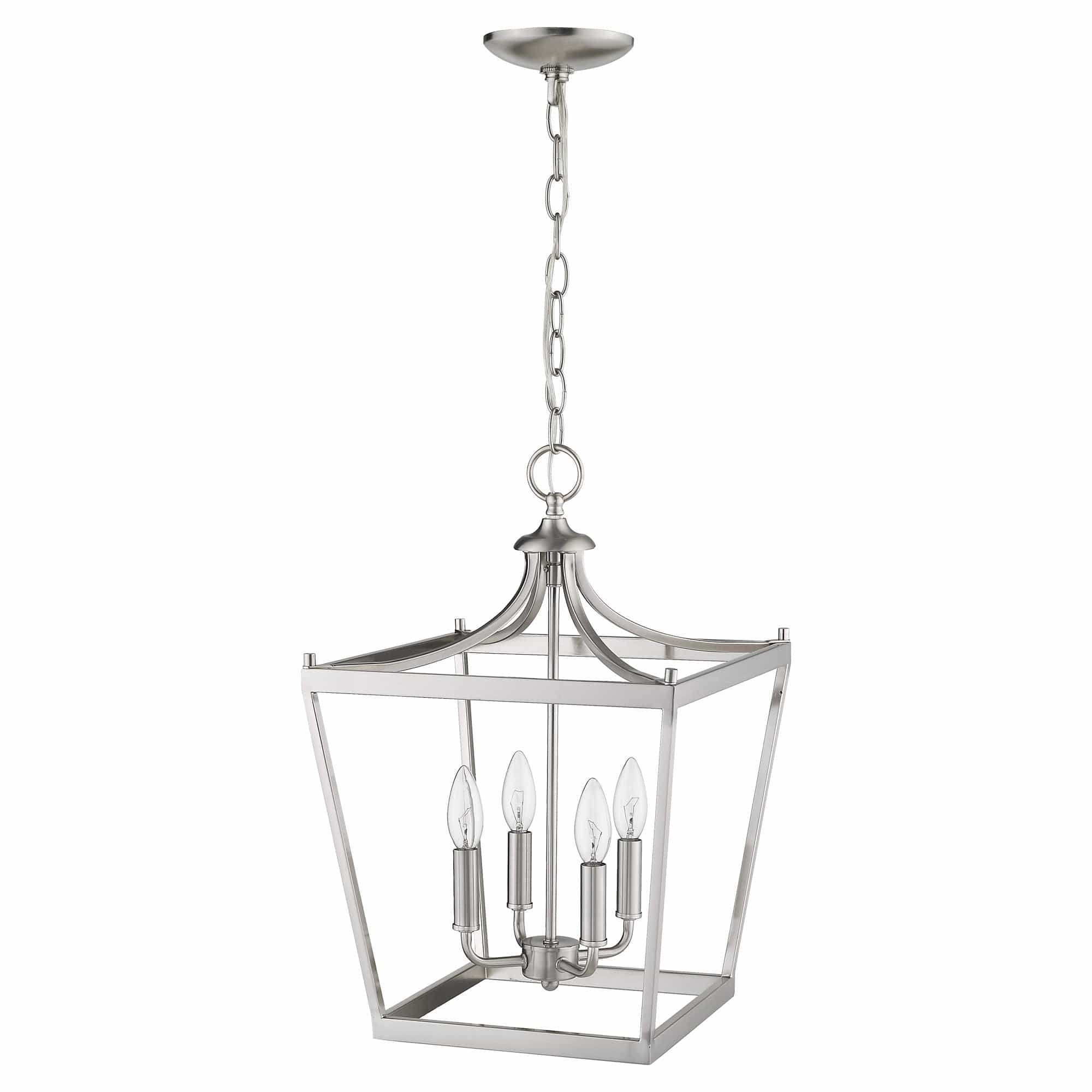 Kennedy 4-Light Satin Nickel Pendant - Homeroots