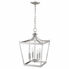 Kennedy 4-Light Satin Nickel Pendant - Homeroots