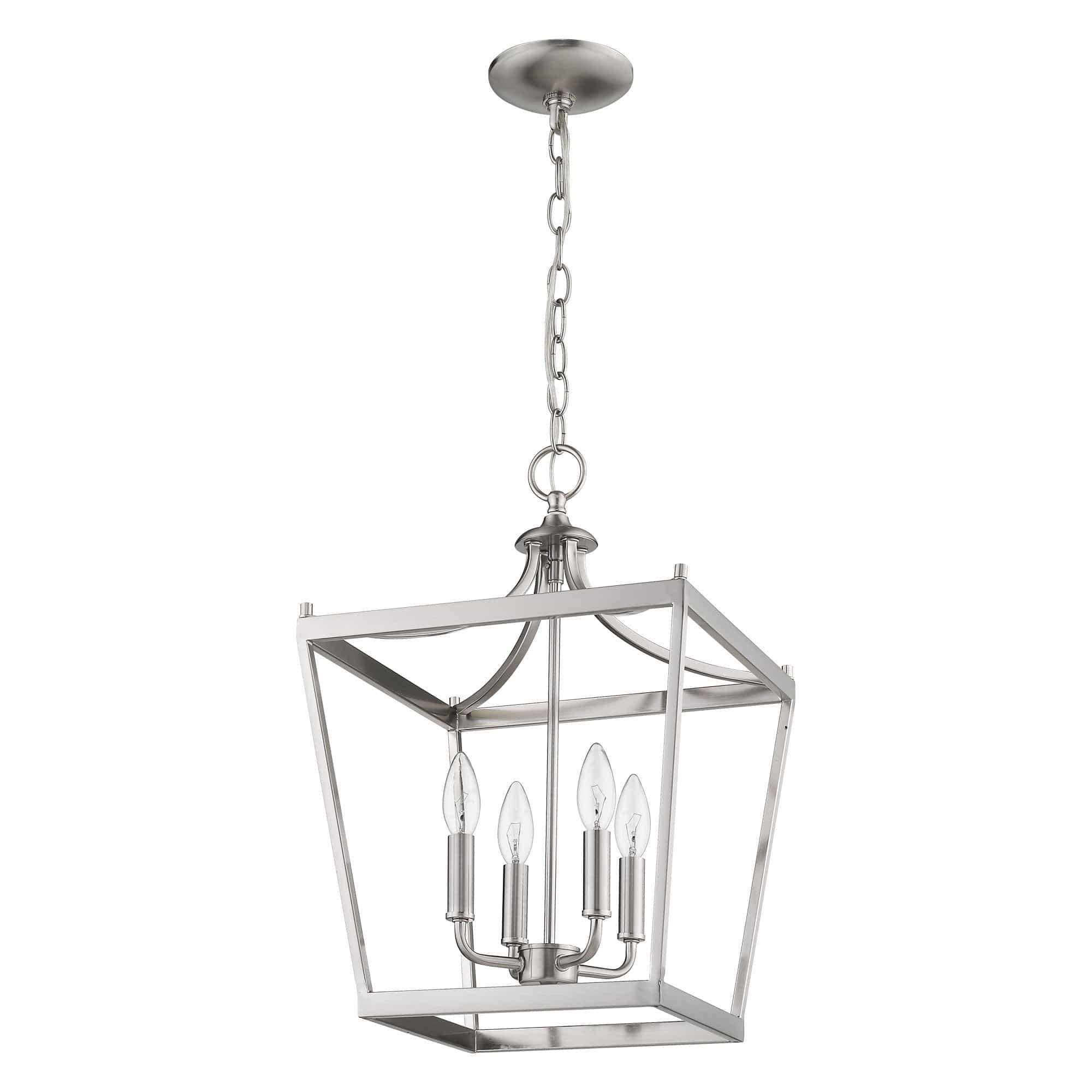 Kennedy 4-Light Satin Nickel Pendant - Homeroots